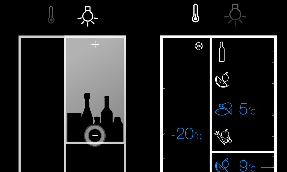 Screenshot of the fridge interface